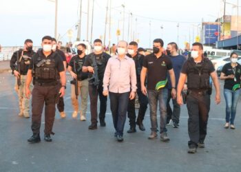 Agentes da segurança pública estadual participam da operação Orla Mais Segura, da Prefeitura de Manaus